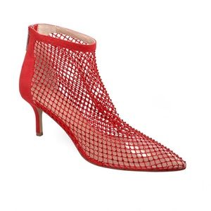 Charles David Rhinestone Mesh Vinyl Heels